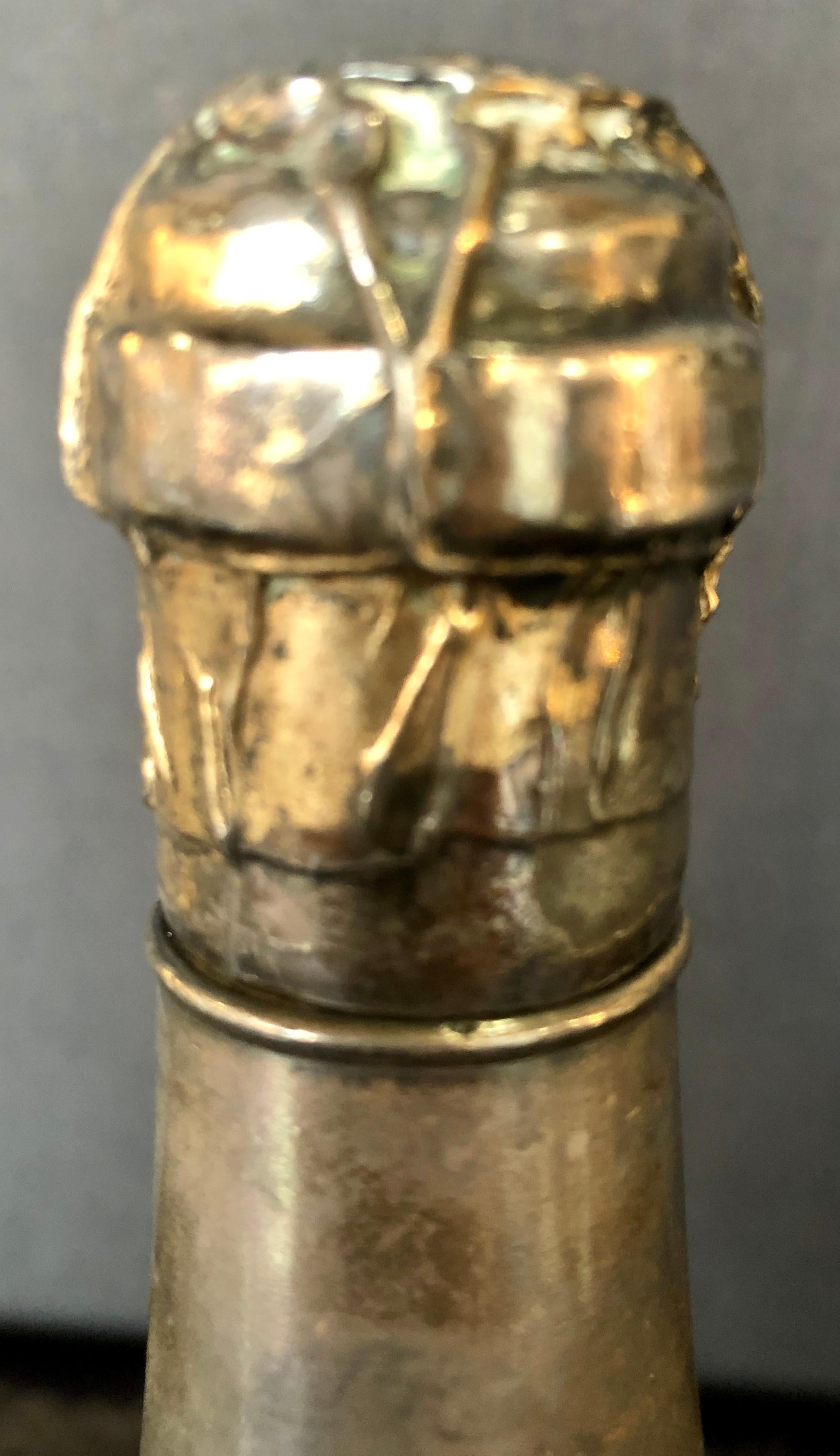 Unknown Champagne Bottle Cigar Holder Pairpoint Manufacturing.Co. Part of a Large Collec