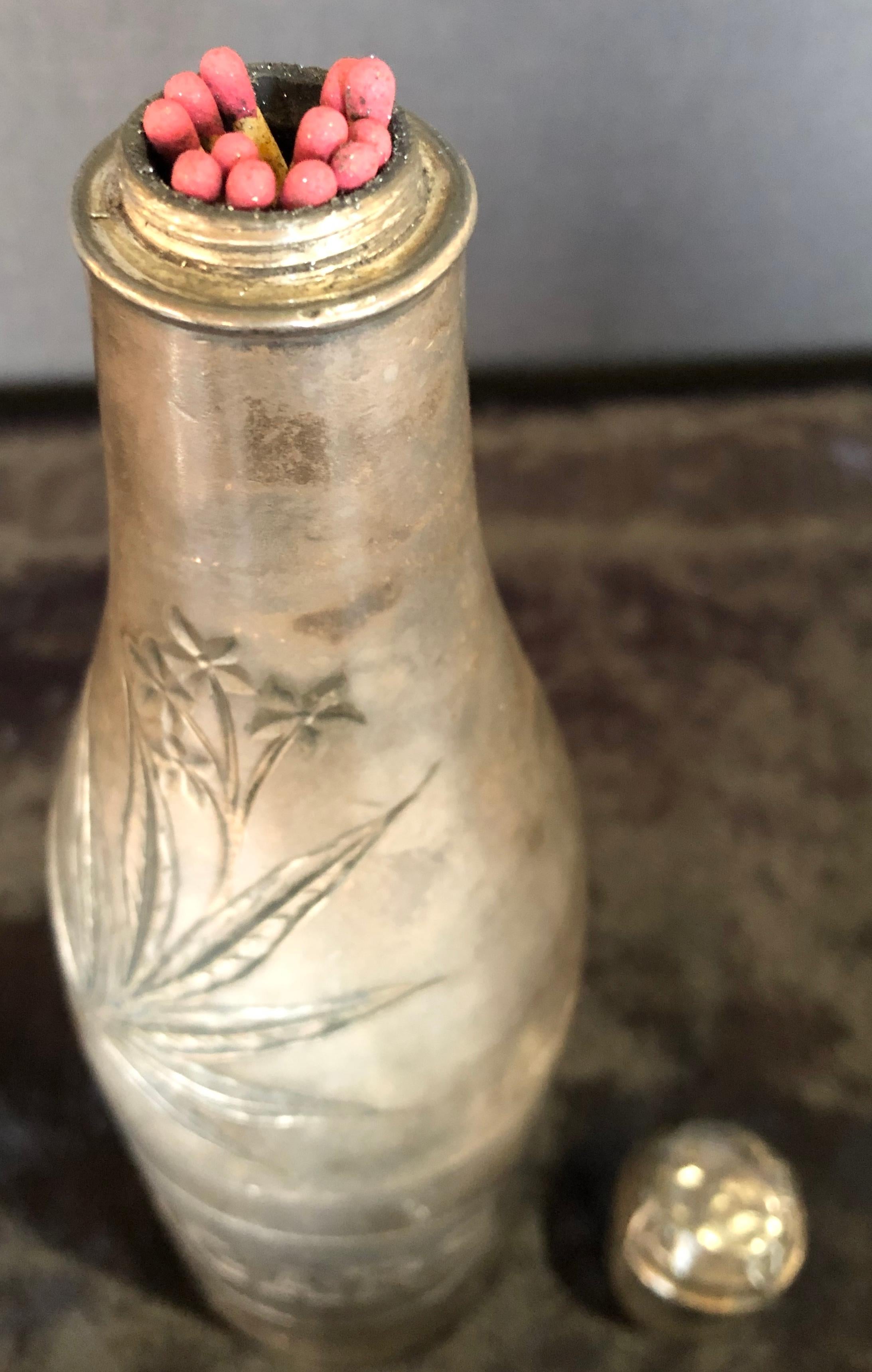 Champagne Bottle Cigar Holder Pairpoint Manufacturing.Co. Part of a Large Collec In Good Condition In Manhasset, NY