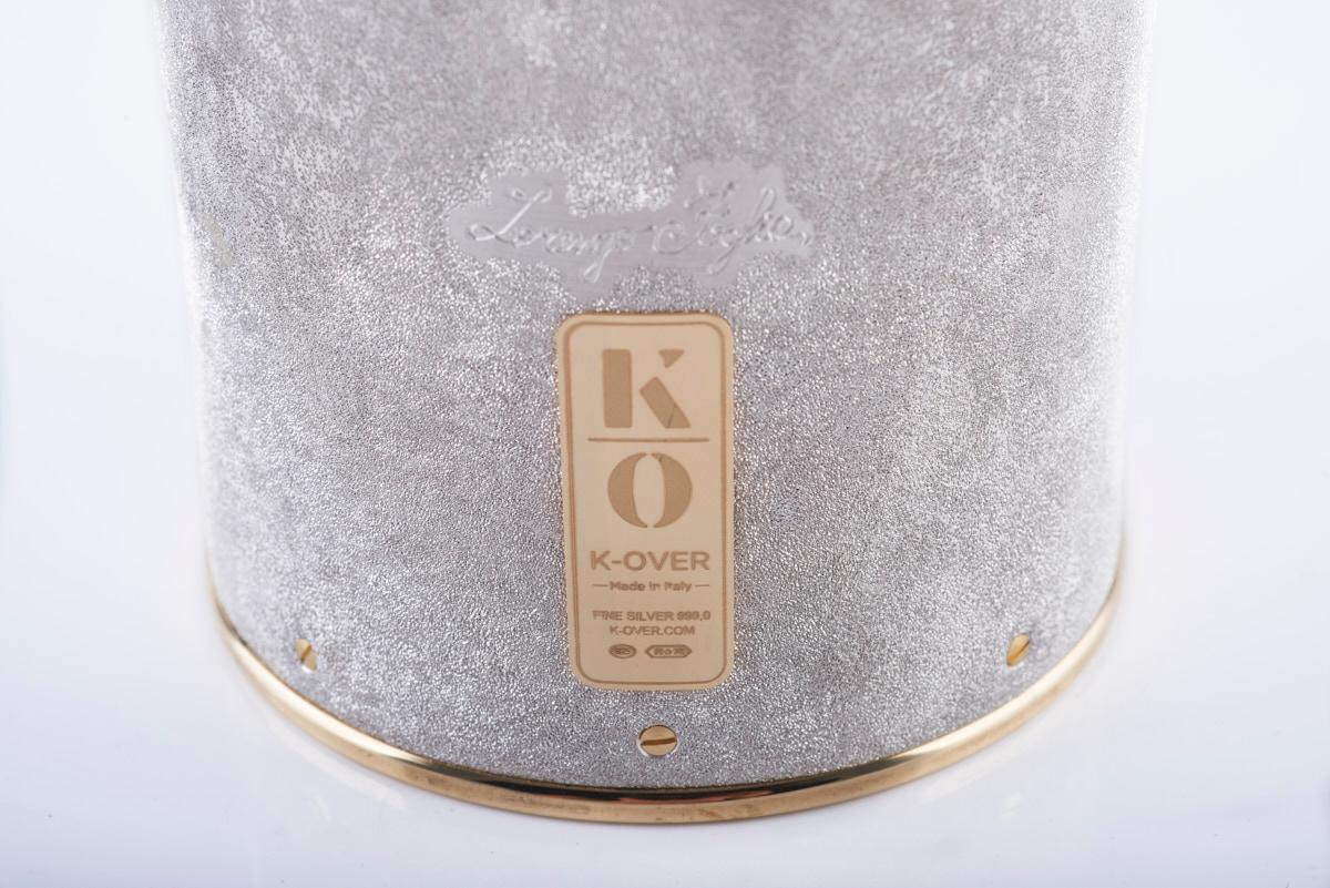 Contemporain Housse pour bouteille de champagne, HEART&ROSES, Idées cadeaux de mariage luxueuses, Argent pur en vente