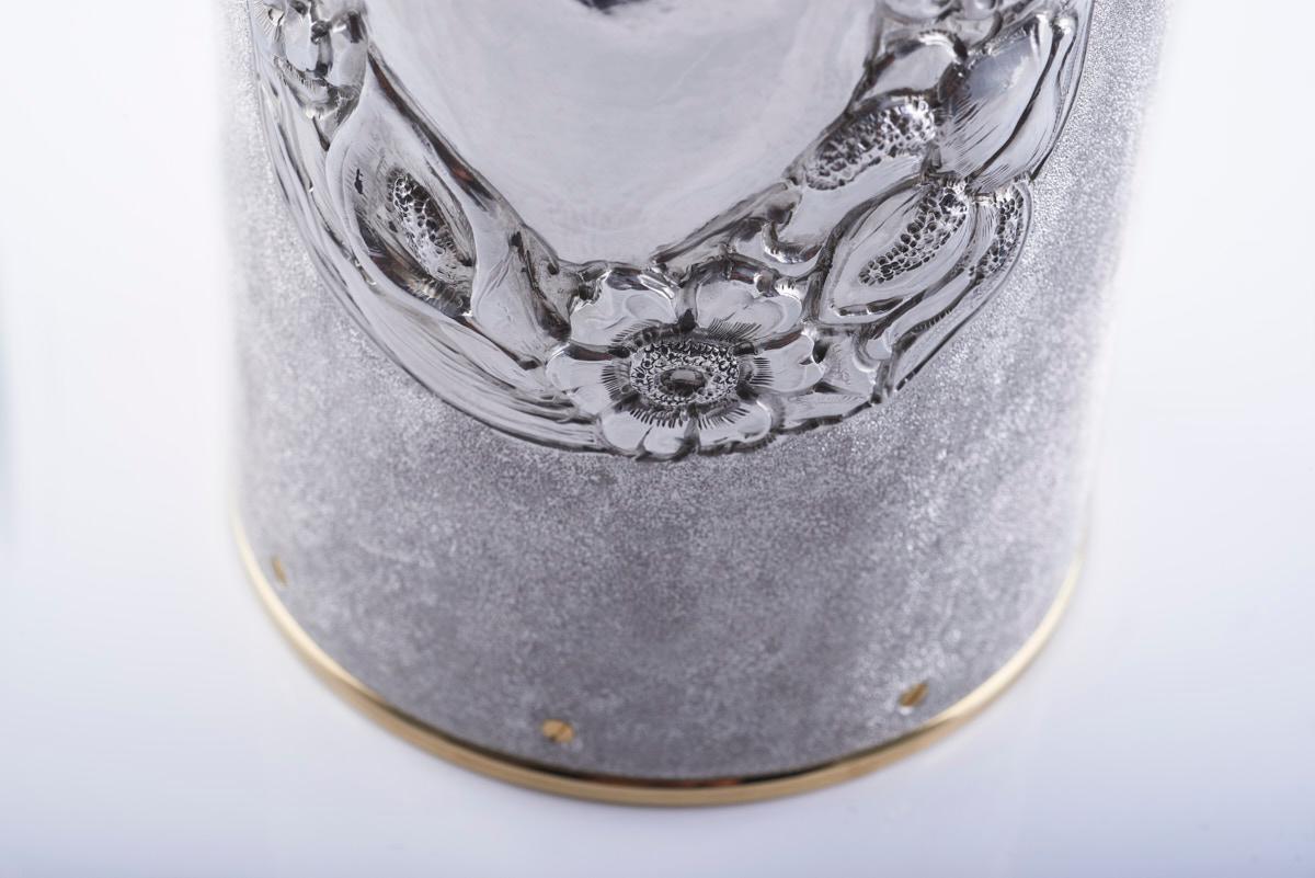 Champagne Bottle Cover, Heart&Roses, Luxury Personalized Wedding Gift, 2024 For Sale 3