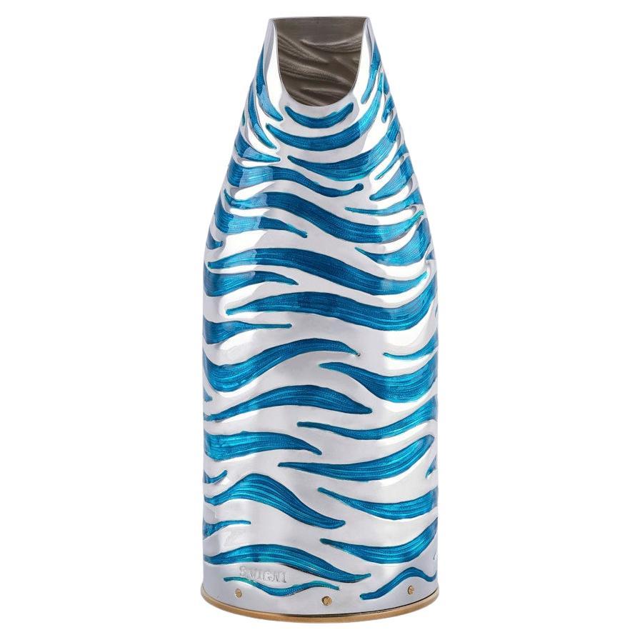Champagne Bottle Cover, Marea, Luxury Yacht Accessories, Silver, Italy, 2024