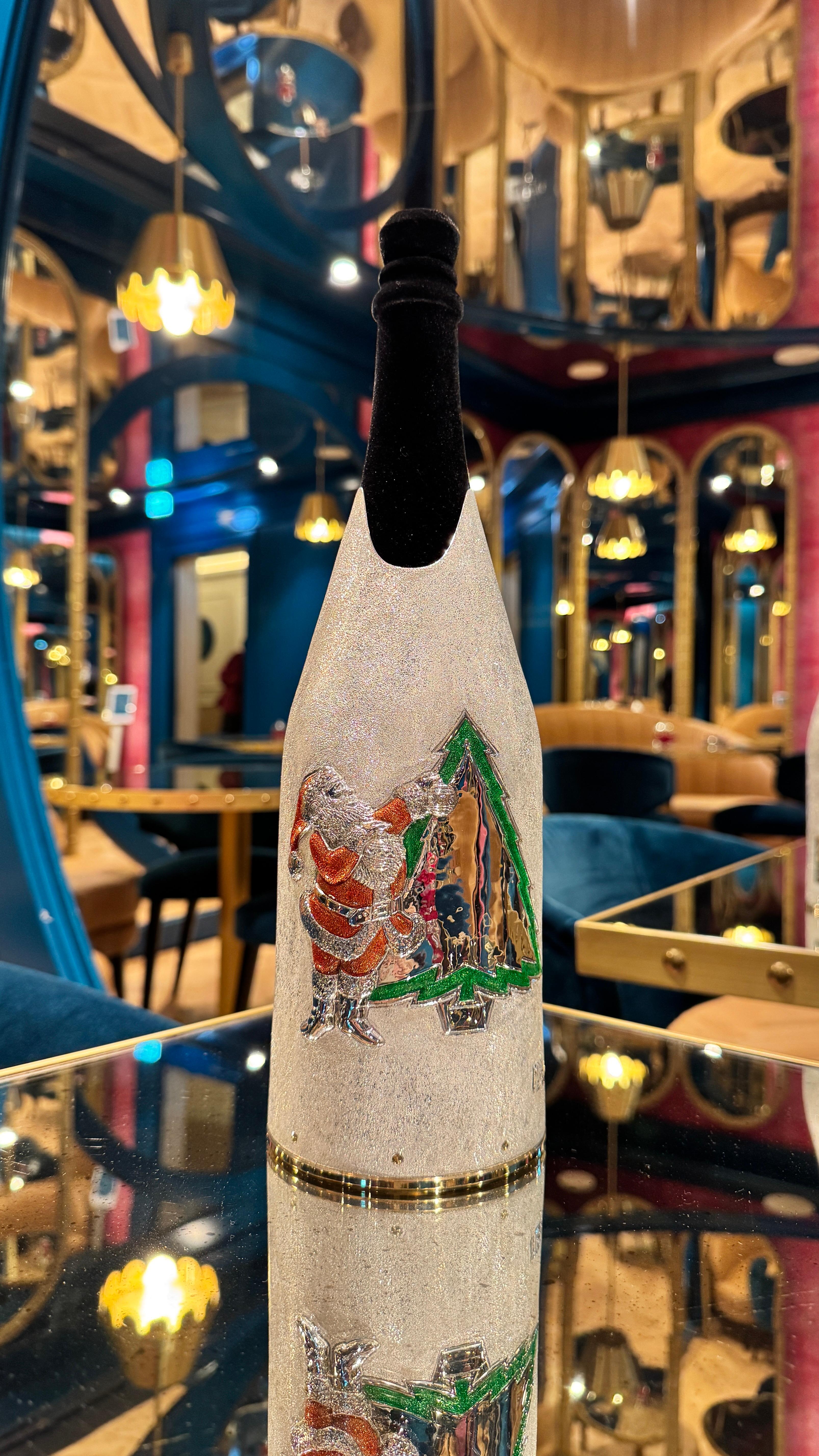 Women's or Men's Champagne Bottle Cover, Merry Christmas, Luxury Christmas Gift, Hand Made, Italy For Sale