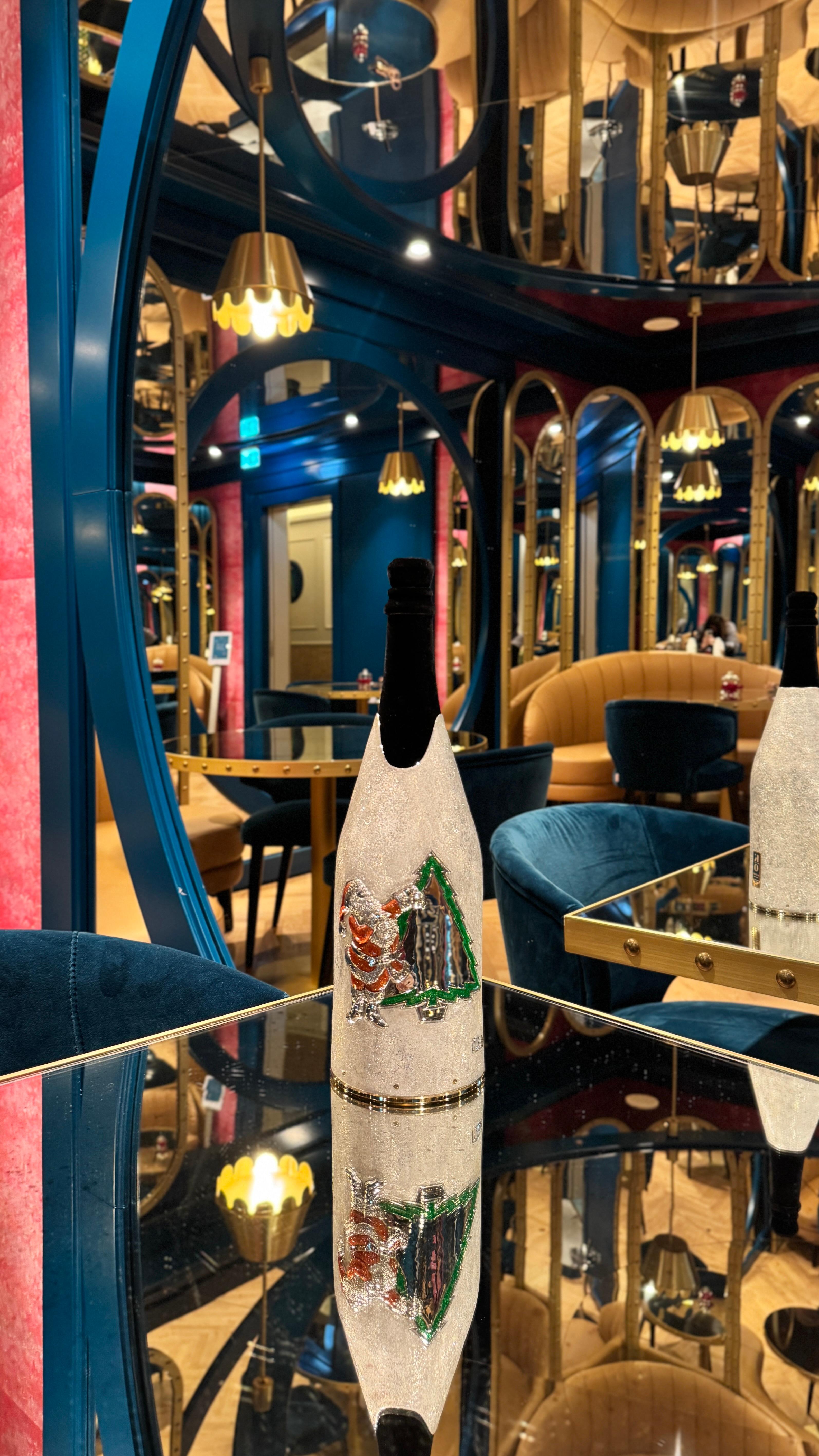 Champagne Bottle Cover, Merry Christmas, Luxury Christmas Gift, Hand made, Italy In condizioni Nuovo in vendita a Firenze, IT