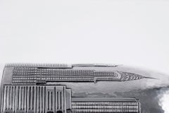 Champagne Bottle Cover, New York New York, Luxory Personalized Gift, Silver