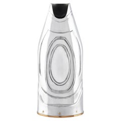 Funda para botella de champán, SPACE, Idea de regalo de lujo, Plata pura, Hecho a mano, 2024