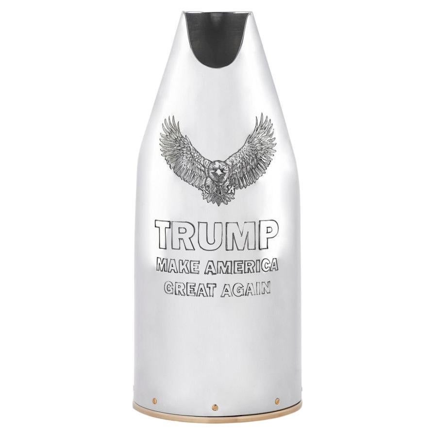 Champagne Bottle Cover, Trump, Luxury Bespoke Collection, Hand made, Italy, 2024 For Sale