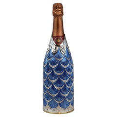 Champagne Bottle Cover Zaffiro, Solid Silver, Hand Made, Luxury Gift, Italy 2025