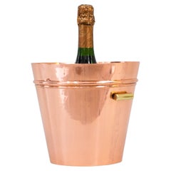 Used Champagne Bottle Holder Copper Brass Conbination Vienna Around 1950s