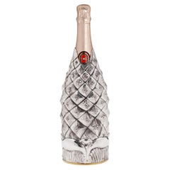 Botella de champán K-Over, plata pura maciza, piña, 2019, Made in Italy