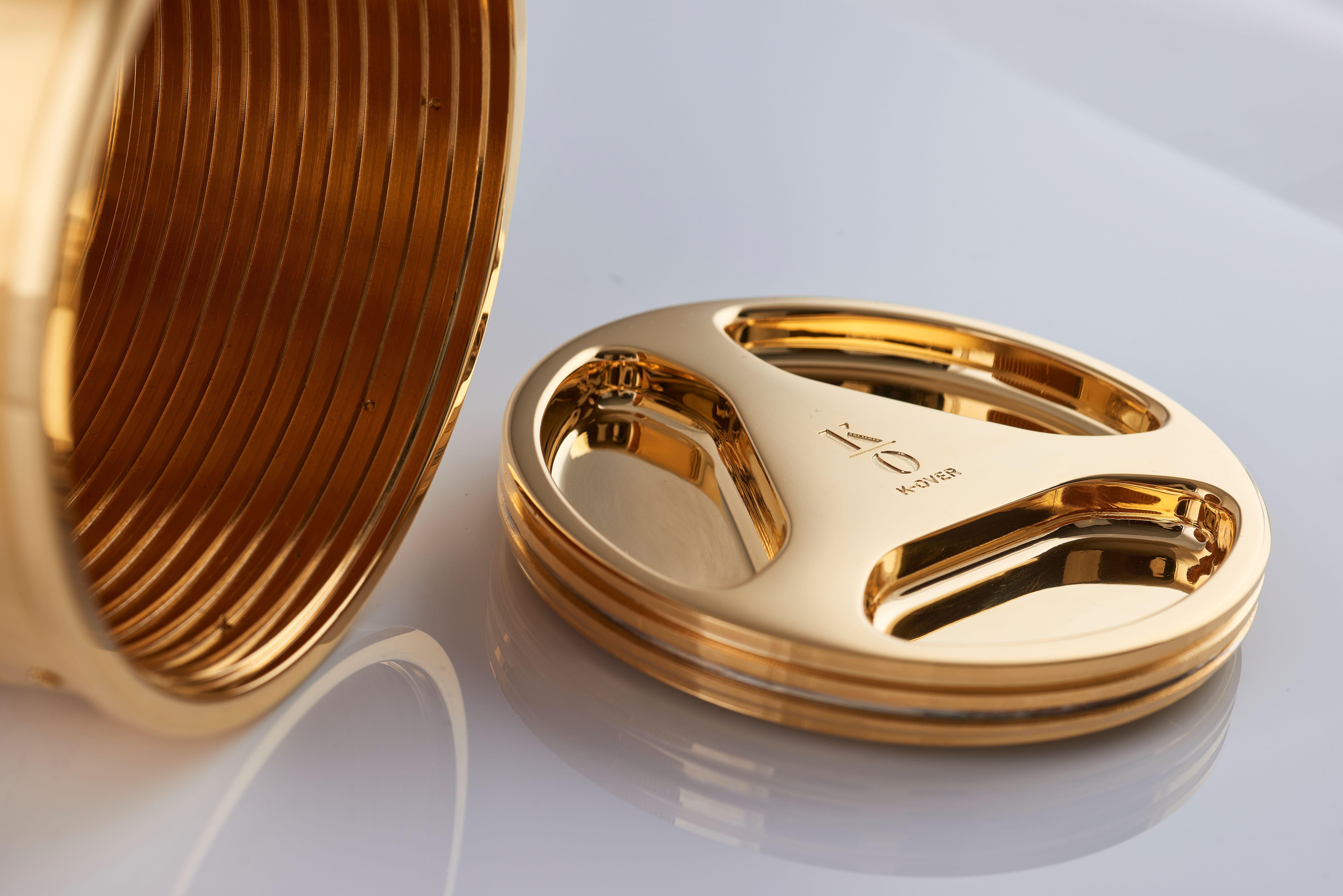Bottiglia di champagne K-OVER, Argento massiccio, American Eagle B/N, Made in Italy in vendita 5