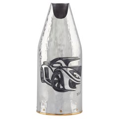 Champagne Bottle Cover, SuperCar, Premium Corporate Gift, Silver, Made in Italy