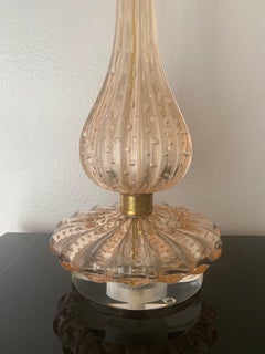 Champagne Bubble Glass Murano Lamp
