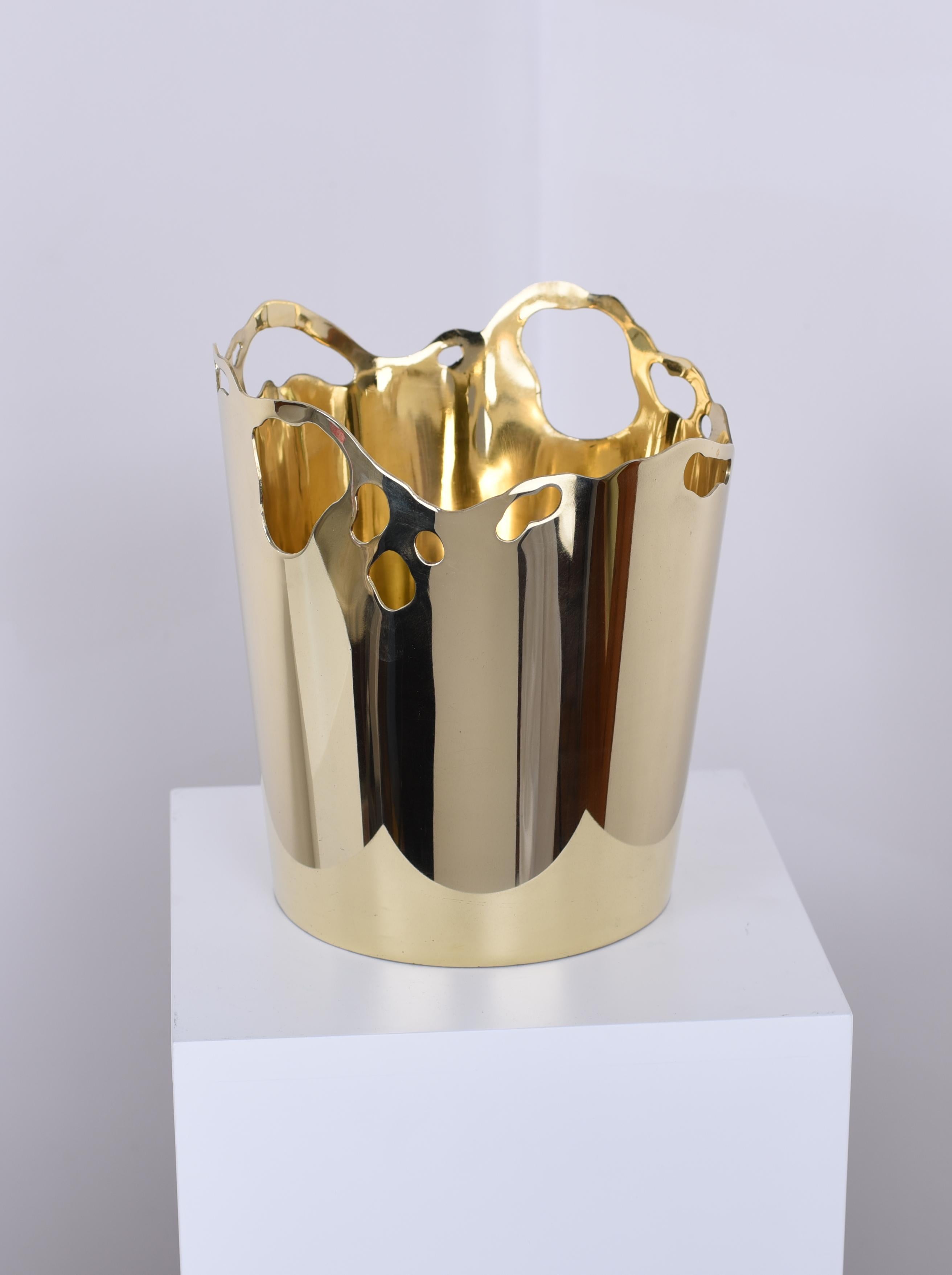 Hand-Crafted Champagne Bucket Alphé by Arriau For Sale