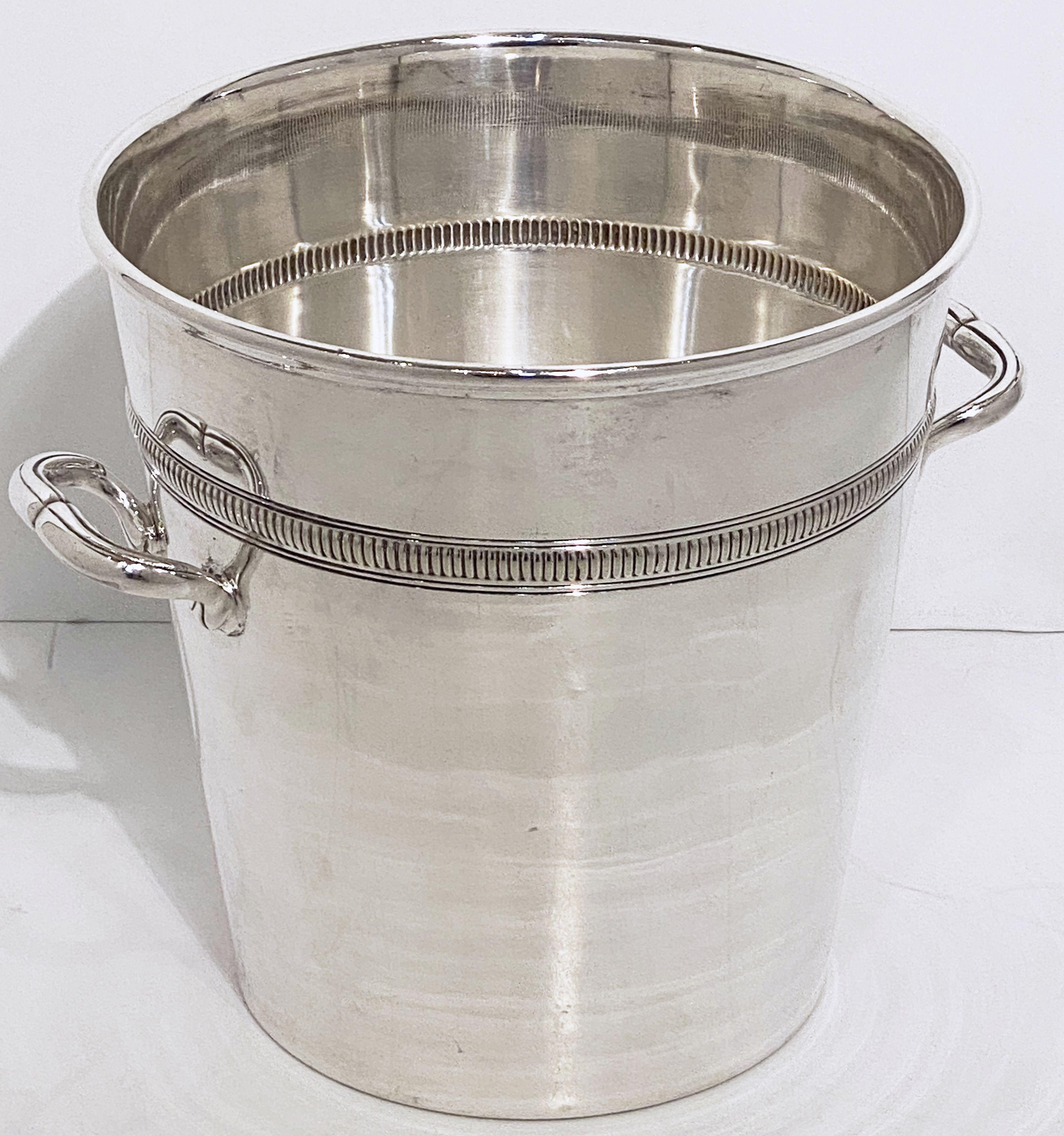 Champagne Bucket and Small Ice Bucket Matching Set from France 4
