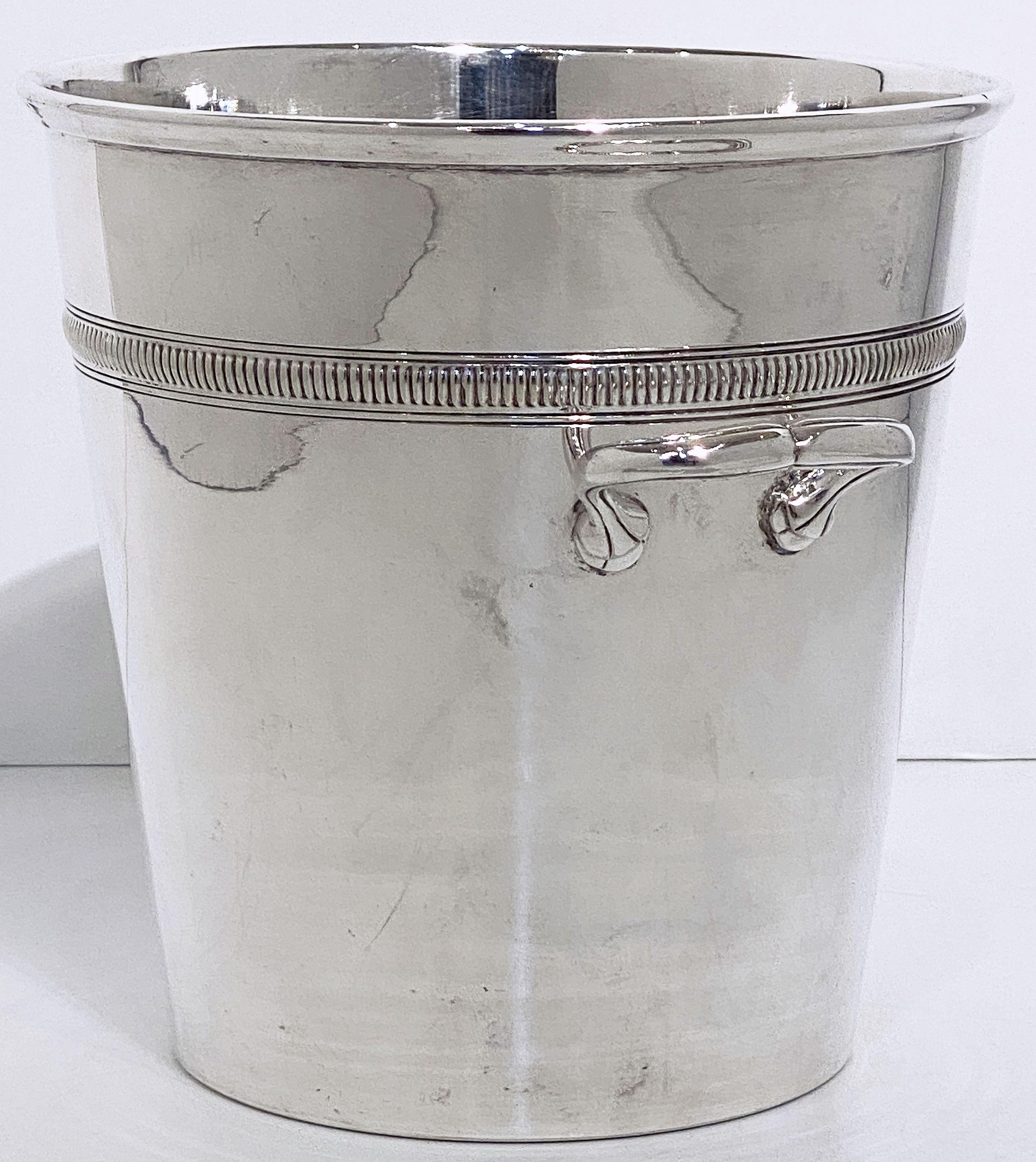 Champagne Bucket and Small Ice Bucket Matching Set from France 8