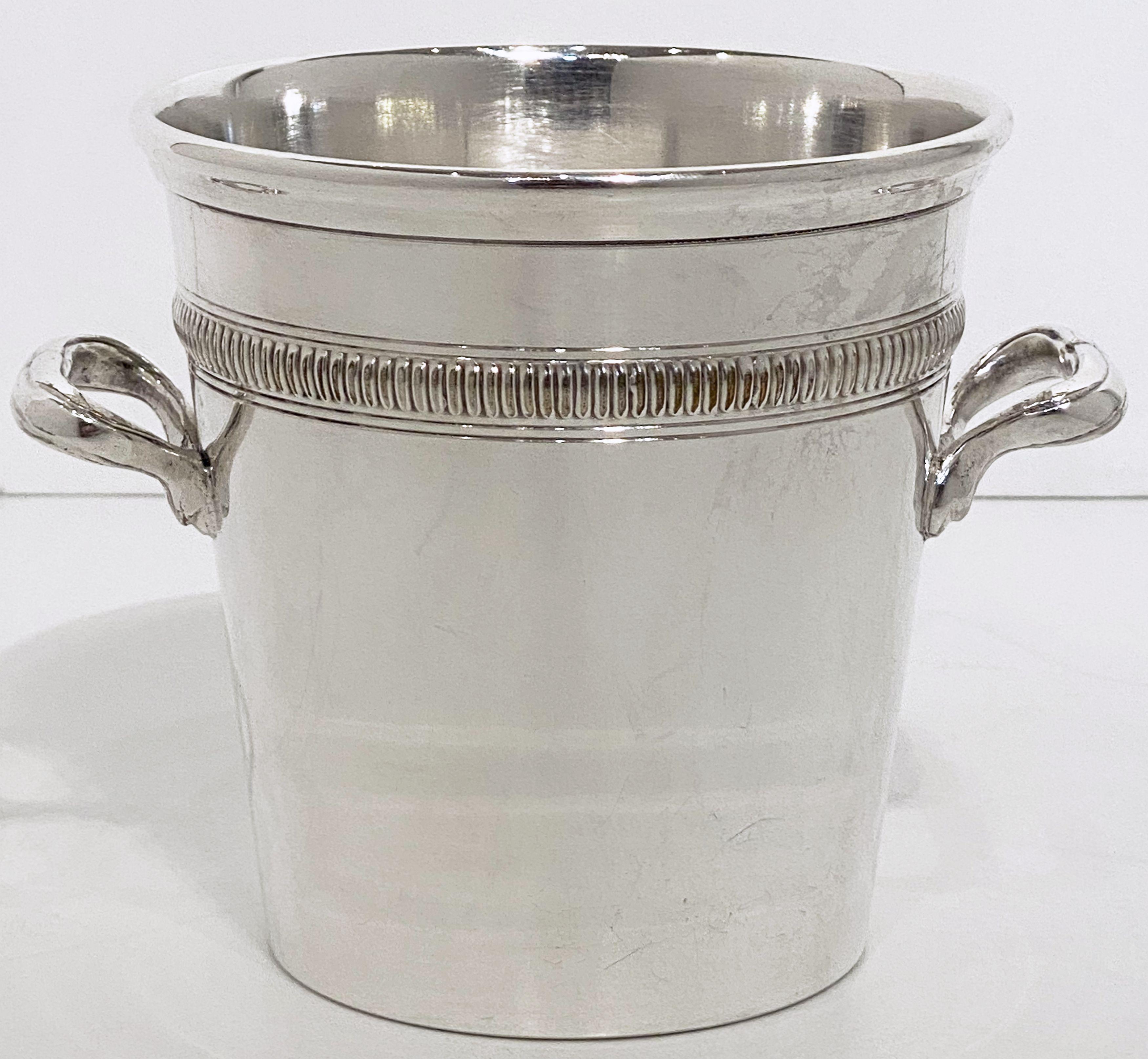 Champagne Bucket and Small Ice Bucket Matching Set from France 10