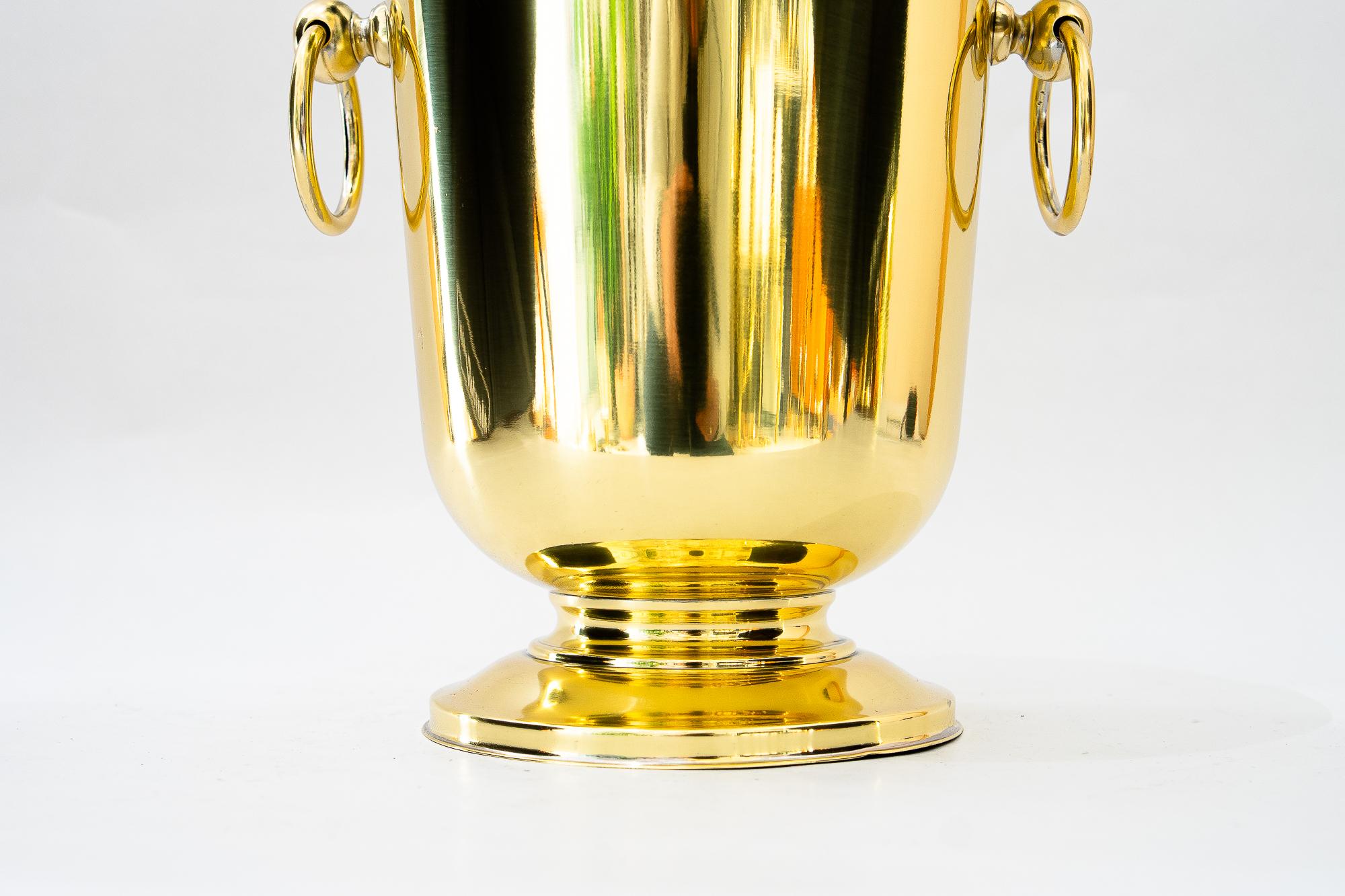Austrian Champagne Bucket brass around, 1960s For Sale
