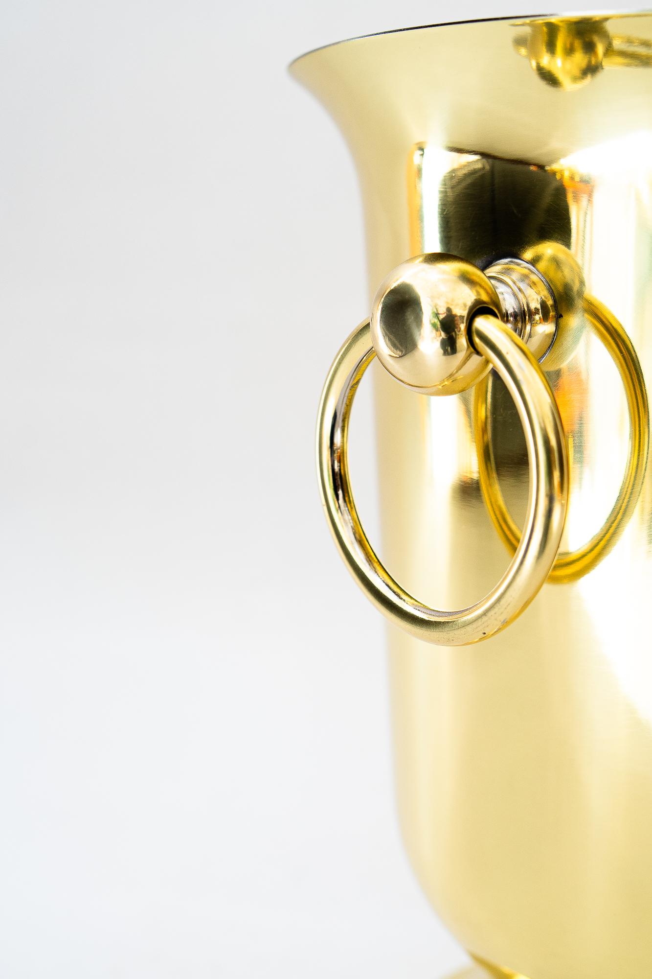 Mid-20th Century Champagne Bucket brass around, 1960s For Sale