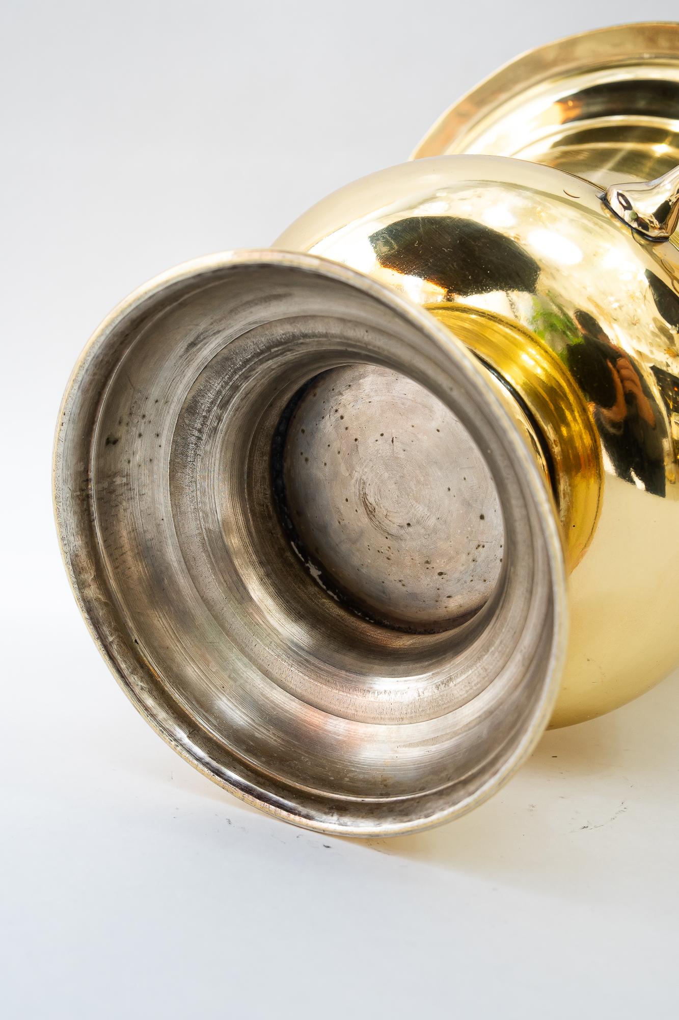 Champagne Bucket brass around, 1970s For Sale 2