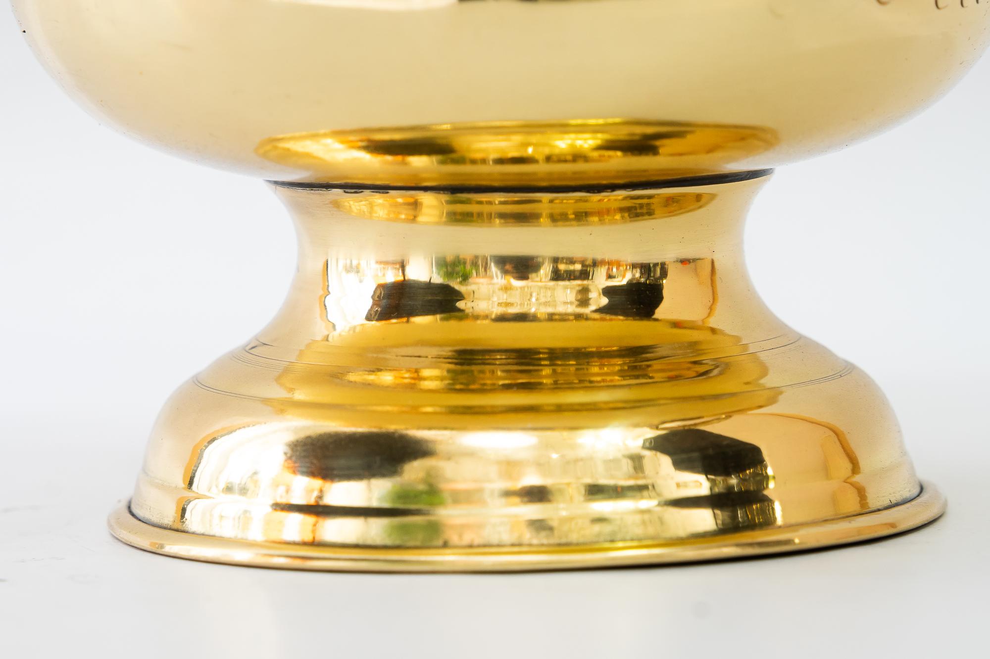 Austrian Champagne Bucket brass around, 1970s For Sale