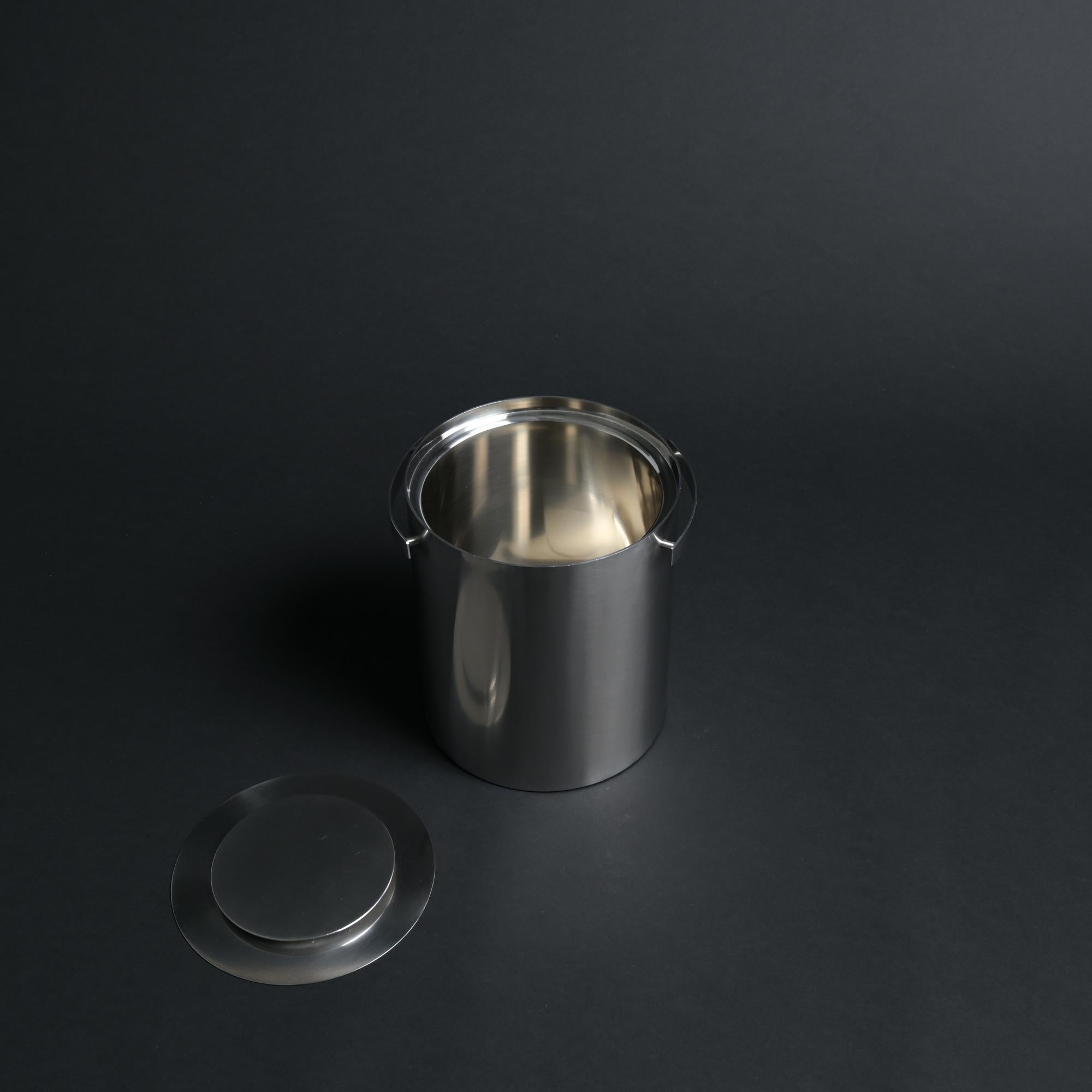 Stainless Steel Champagne Bucket by Arne Jacobsen for Stelton For Sale