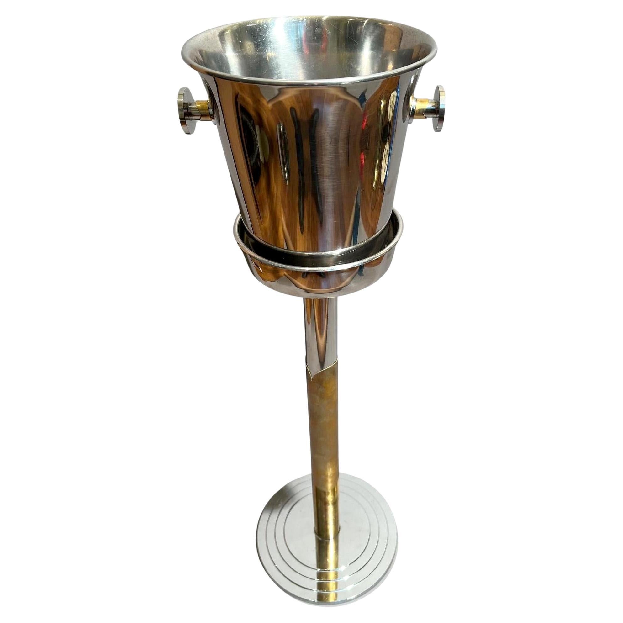 Champagne bucket from the liner Norway (ex France) Maison WMF Germany circa 1960 For Sale