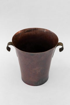 Champagne bucket hammered copper germany around 1950s