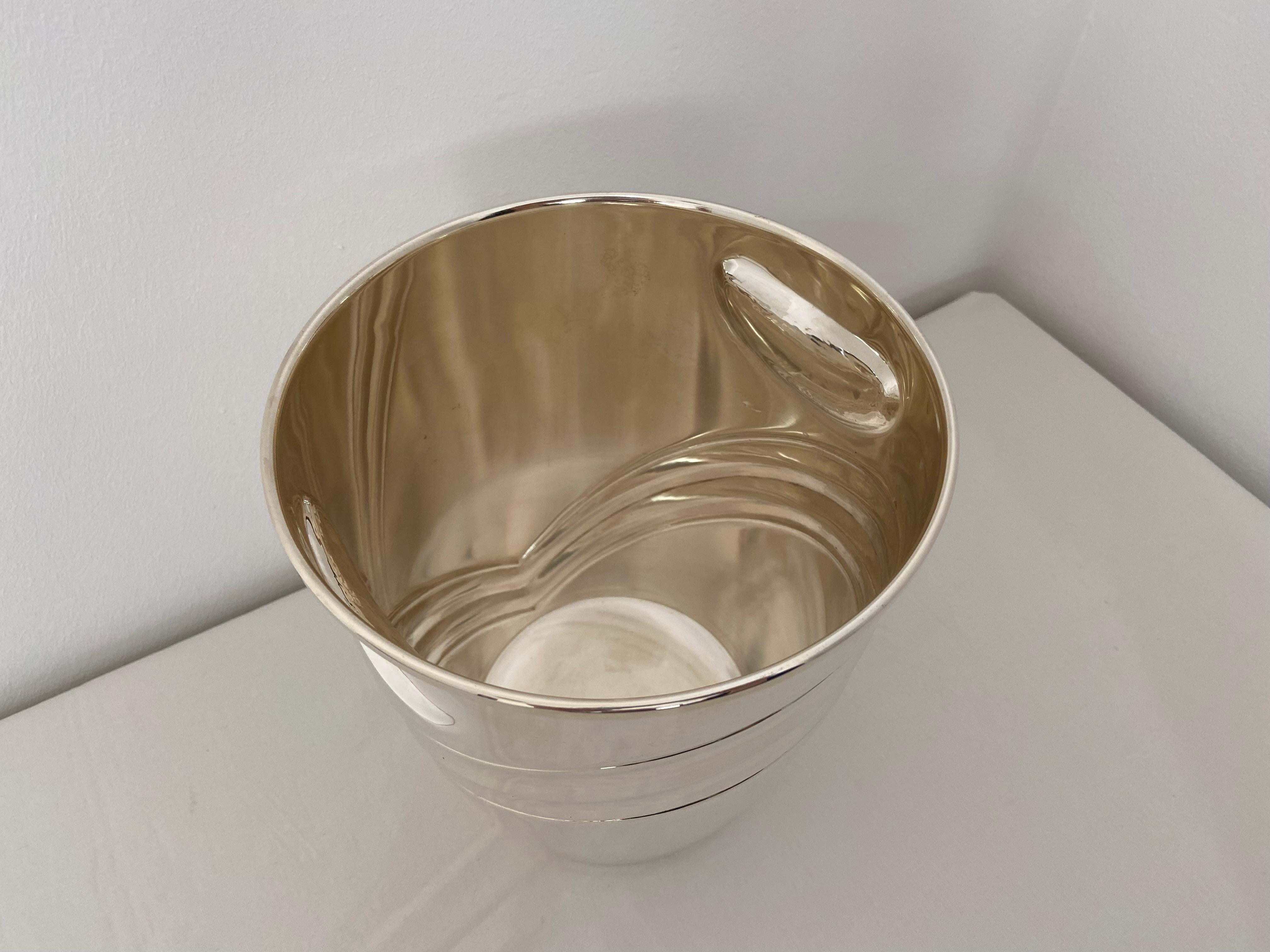 Champagne Bucket in 925 Silver For Sale 1