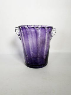 Champagne bucket in bubbled glass, France, 1970