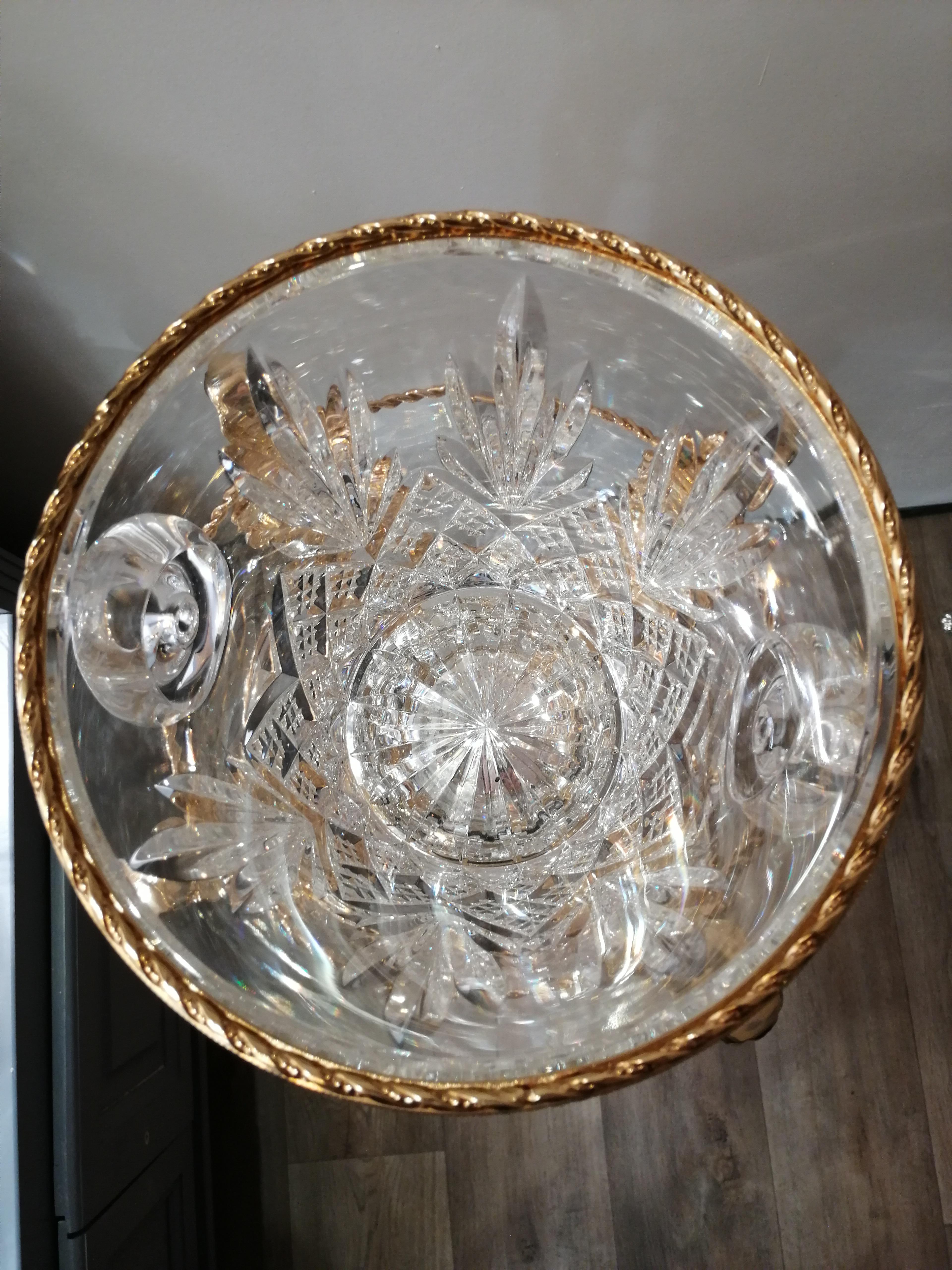 cristal champagne bucket