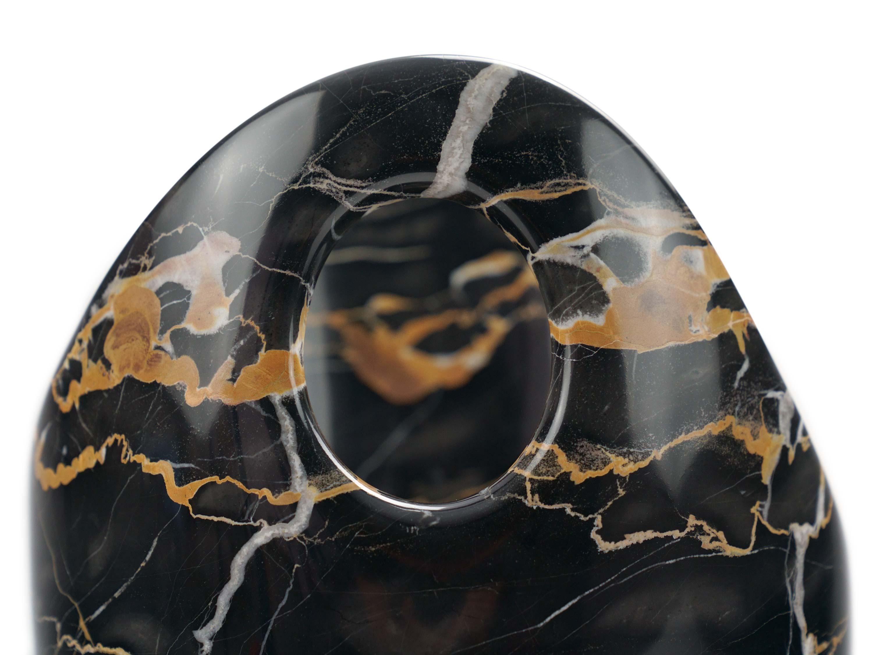 Champagner Eimer Marmor Weinkühler Schwarz Portoro Handmade Collectible Italien im Angebot 1