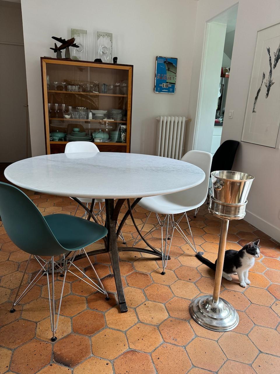 Art déco Seau à champagne ou réfrigérateur à vin plaqué argent France Période Art Déco
