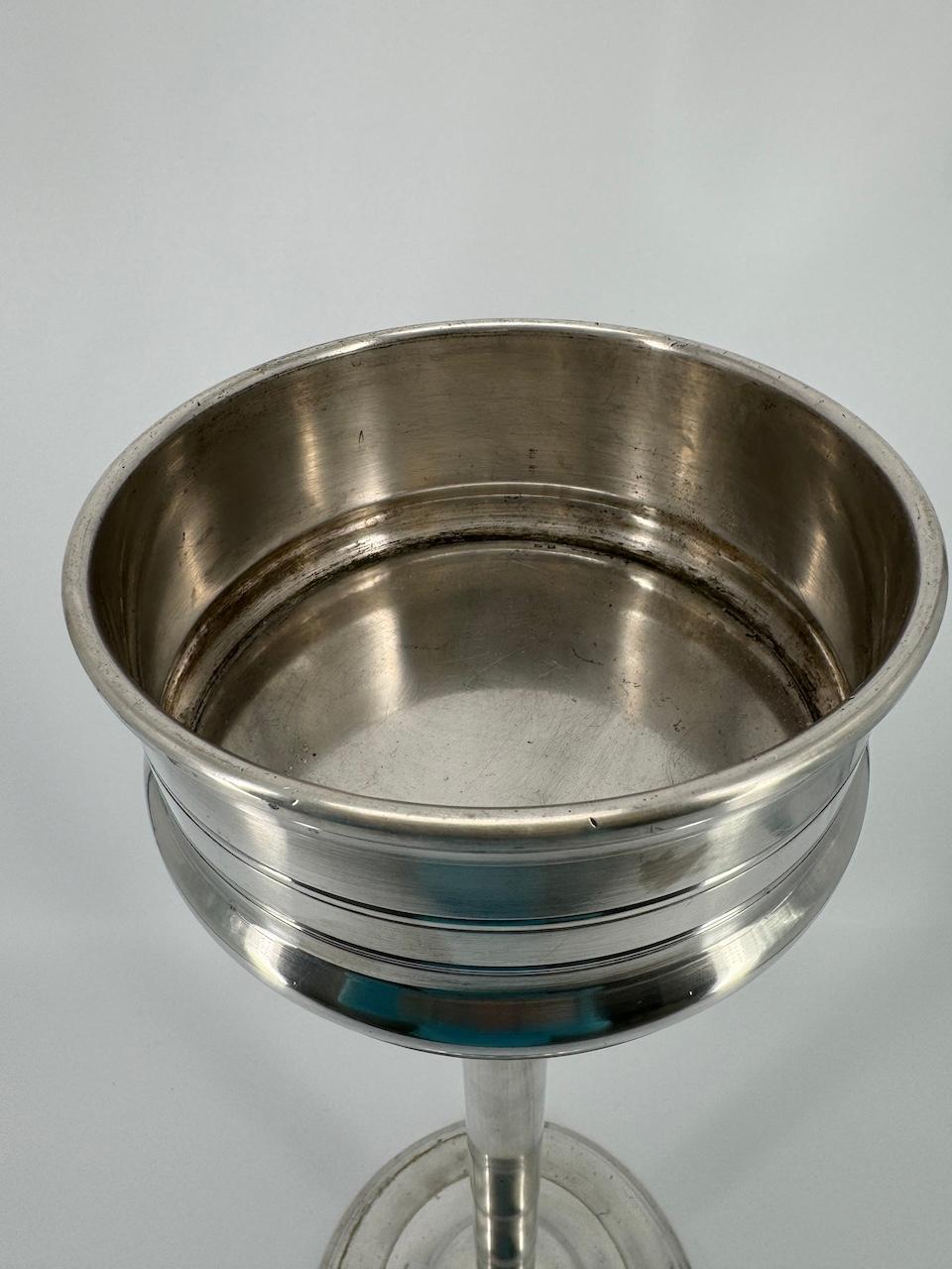 Plaqué argent Seau à champagne ou réfrigérateur à vin plaqué argent France Période Art Déco