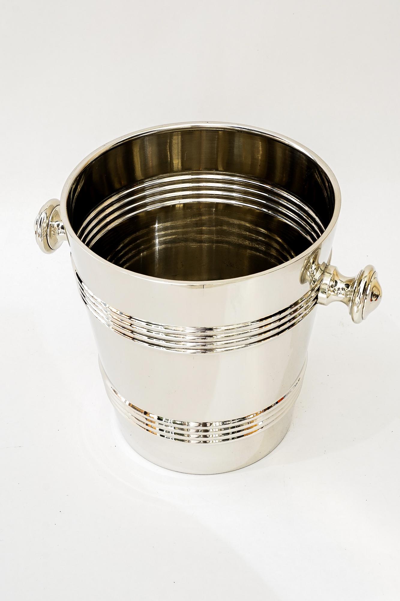 Champagne Bucket Round, 1920s 'Alpaca '
Only polished