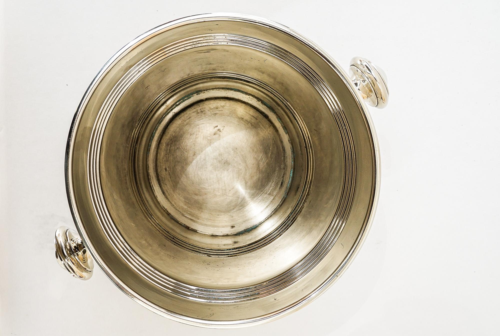 Early 20th Century Champagne Bucket Round, 1920s 'Alpaca ' For Sale