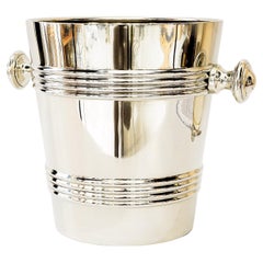 Antique Champagne Bucket Round, 1920s 'Alpaca '