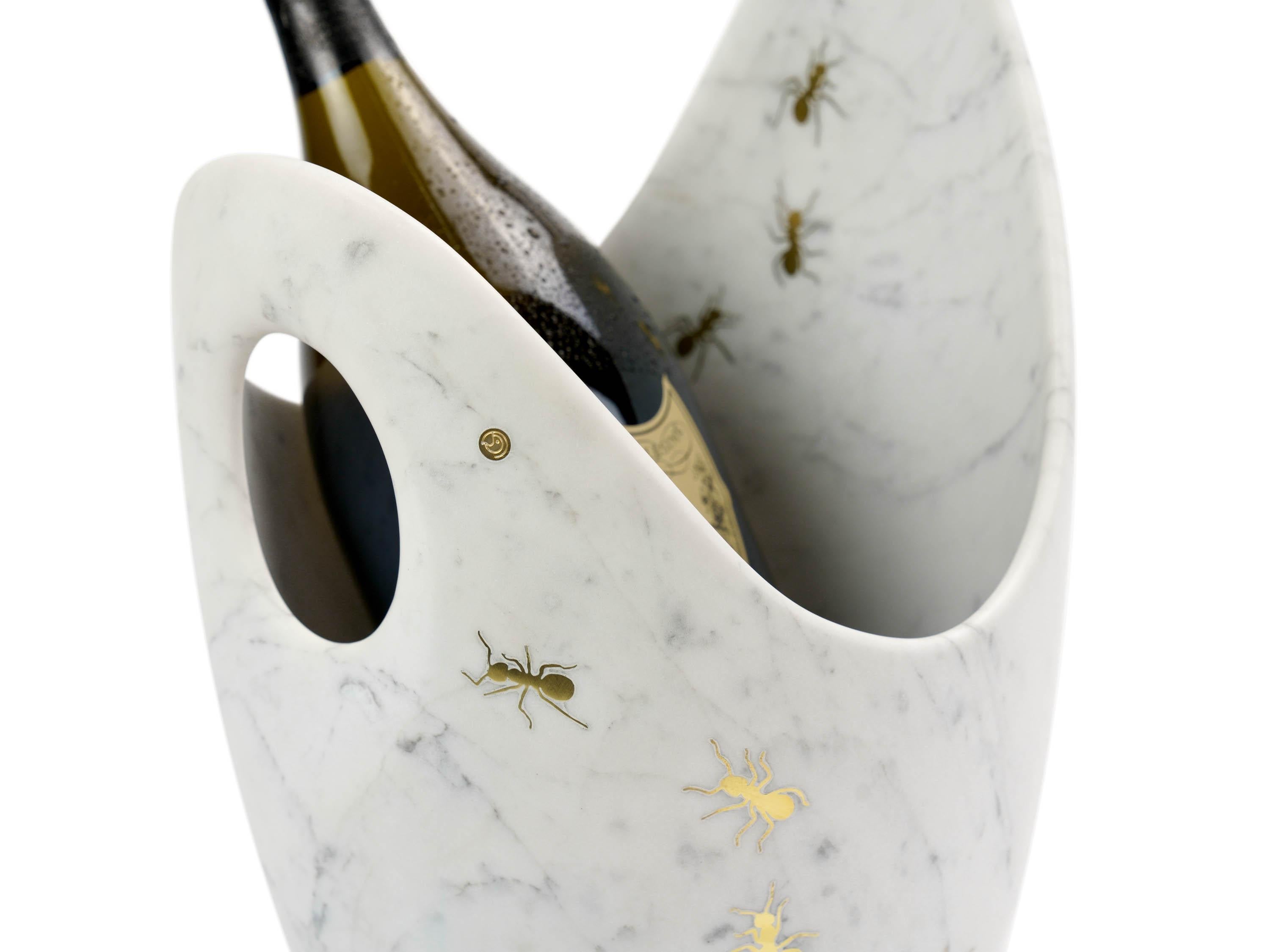 marble champagne bucket