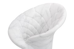 Champagne Bucket Wine Cooler Statuario Marble Handmade in Italy Padded Shape