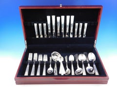 Champagne by O. Mogensen Danish Sterling Silver Flatware Set for 6 Modern 52 Pcs