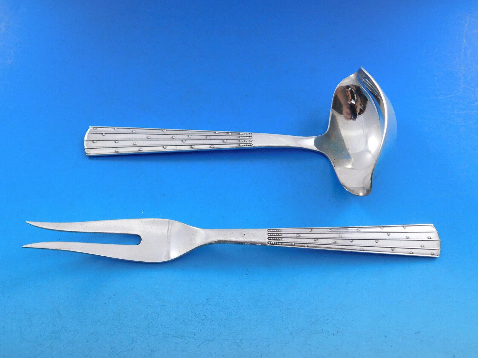 Argento 925 Champagne by Orla Vagn Mogensen Set di posate in argento danese 71 pezzi in vendita