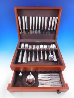 Champagne by Orla Vagn Mogensen Danish Sterling Silver Flatware Set 74 pieces
