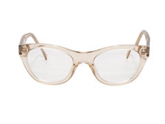 Champagne Celine Transluscent Cat-Eye Glasses