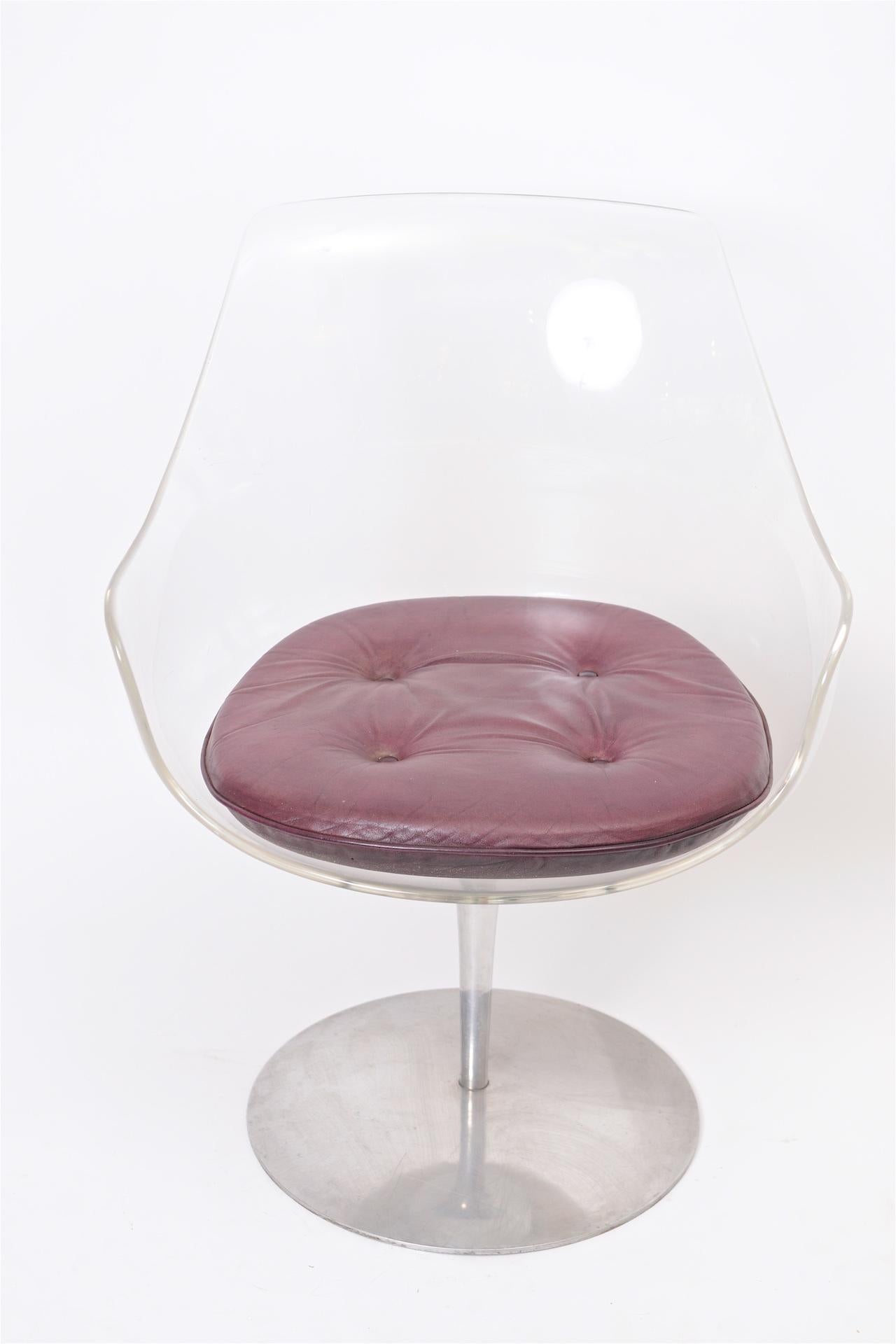 Mid-Century Modern Champagne chair by Erwine and Estelle Laverne for Formes Nouvelles, circa 1962