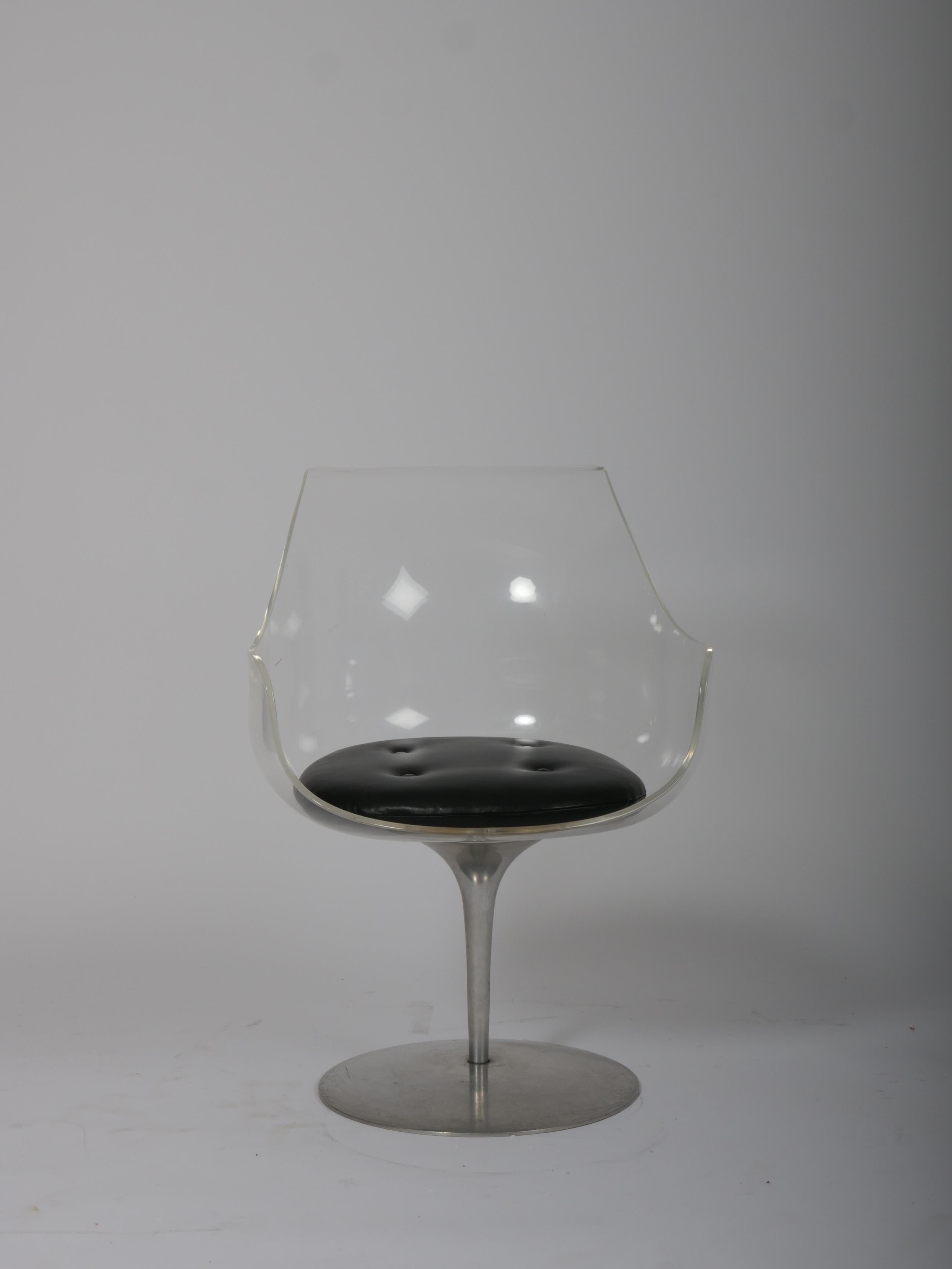 Champagne chair by Erwine and Estelle Laverne for Formes Nouvelles ...