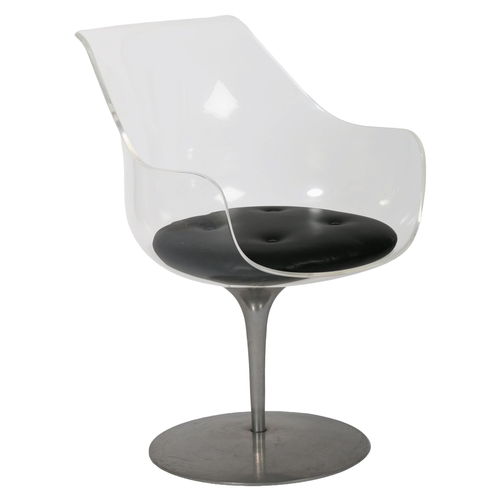 Champagne chair by Erwine and Estelle Laverne for Formes Nouvelles, circa 1962 For Sale