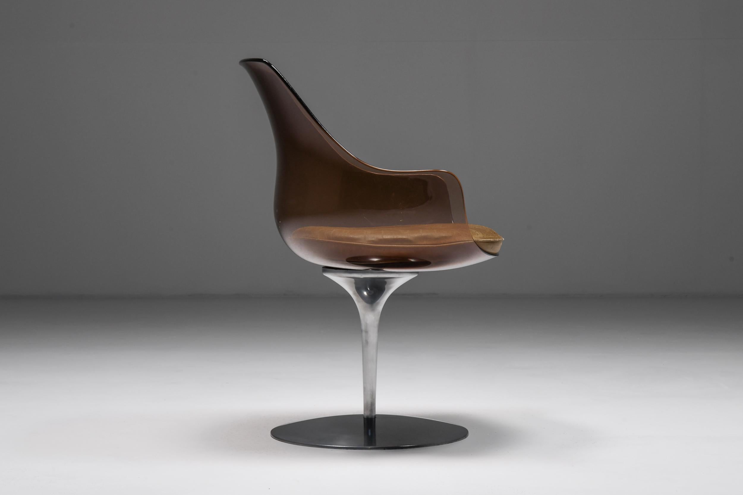 Polished Champagne Chairs by Erwine & Estelle For Laverne International, 1959