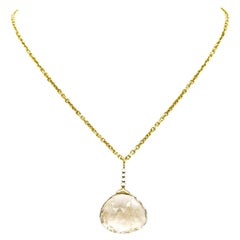 Champagne Citrine and Diamonds Paradizia Necklace