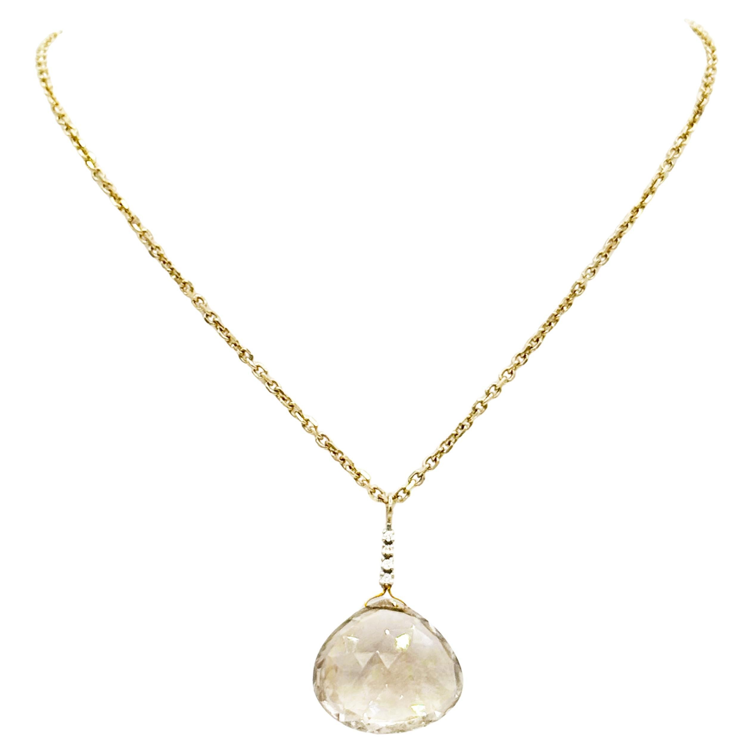 Collana Paradizia in Citrino e Diamanti Champagne