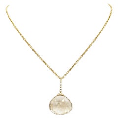 Collier Paradizia en citrine champagne et diamants
