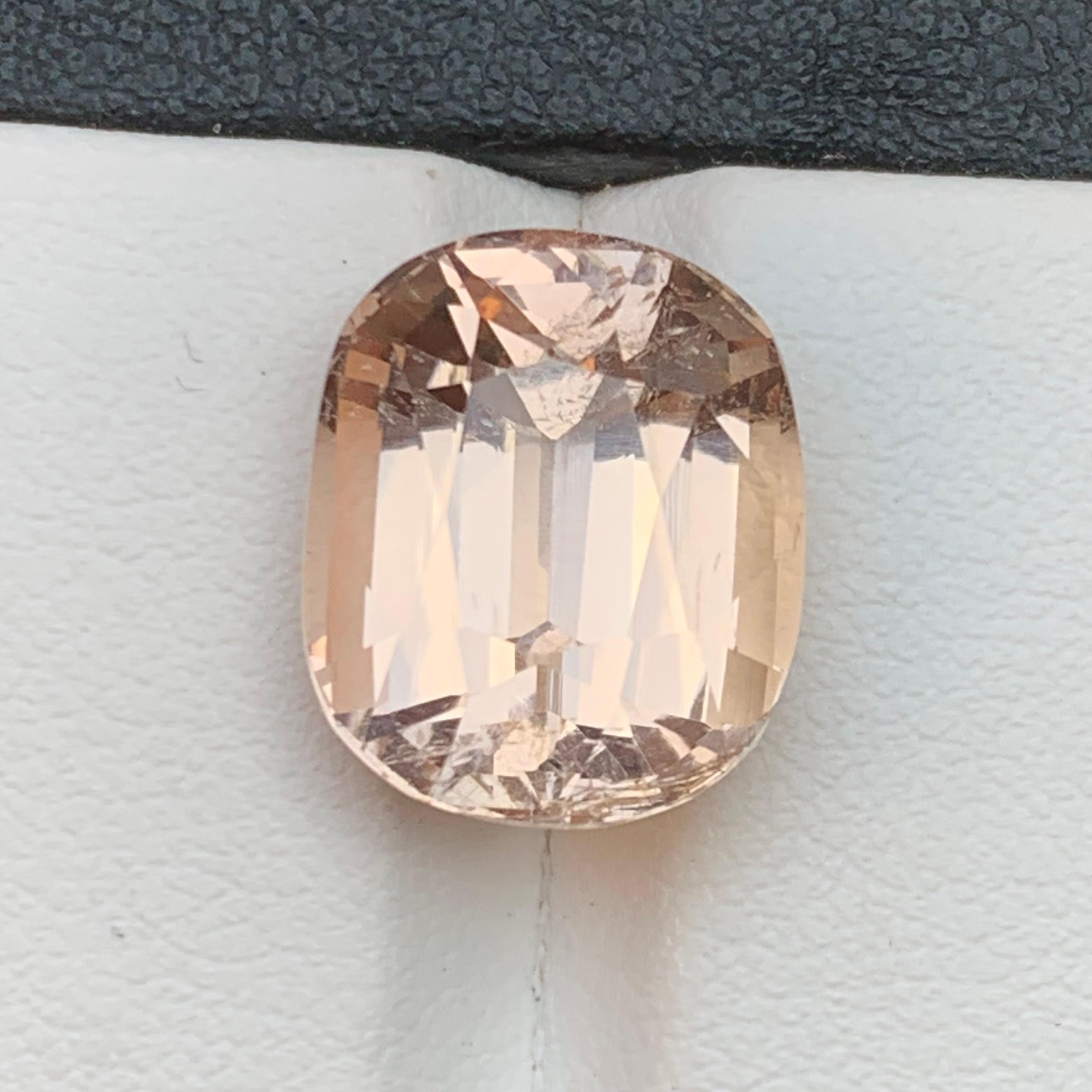 Champagne Color Imperial Topaz Ring, Pendant Loose Gemstone 13.05 Ct Cushion Cut For Sale 6